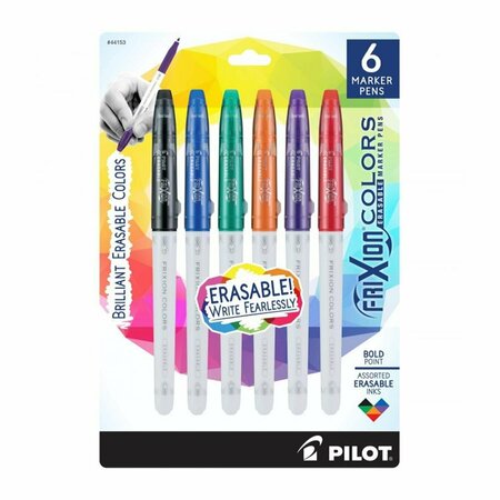 PILOT PIL Frixion Colors Bold Point Marker Pens, 6PK PI471741